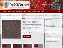 Tablet Screenshot of 0420carpet.com.au